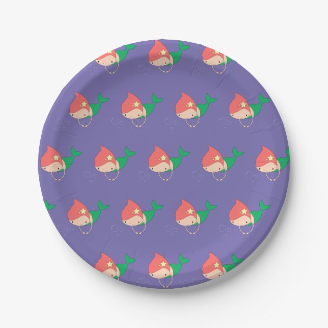 illusima Cotton Candy Mermaid Pappteller (Vorderseite)