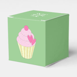 illusima dekoriert Cupcakes Geschenkschachtel