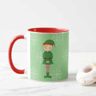 illusima Elf Boy Weihnachtsschneeflocken Light Gre Tasse