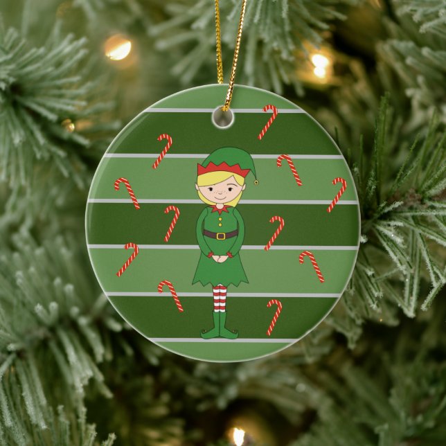 illusima Elf Girl WeihnachtsSpecial Keramik Ornament (Baum)