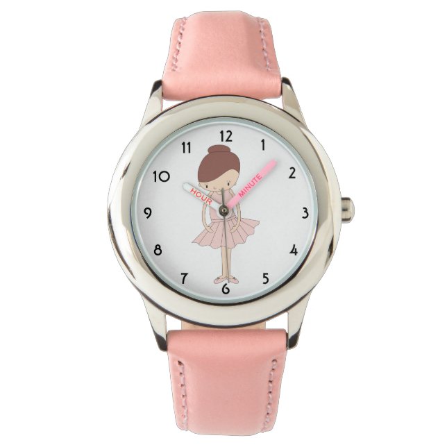illusima Isabella Ballerina Pink Kinder beobachten Armbanduhr (Vorderseite)