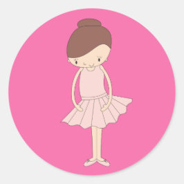 illusima Isabella Ballerina Runder Aufkleber