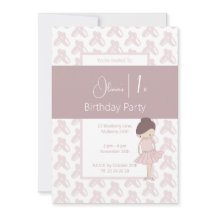 illusima Pink Ballerina Schuhe Muster 1. Geburtsta