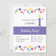 Illusima Rainbow Circles, Lila 1. Geburtstag