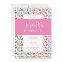 illusima Rainbow Liebe Hearts Girls 10. Geburtstag