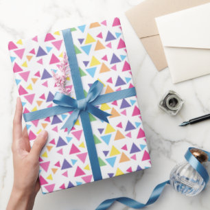 illusima Regenbogen-Dreiecke Party Geschenkpapier