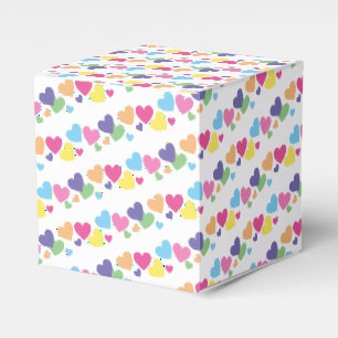 illusima Regenbogen-Herzen-Muster-Party Geschenkschachtel