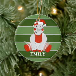 illusima Rhino Personalisierte Weihnachten Keramik Ornament