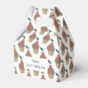 illusima Schokoladenglasur-Cupcakes Sweet 16 Geschenkschachtel