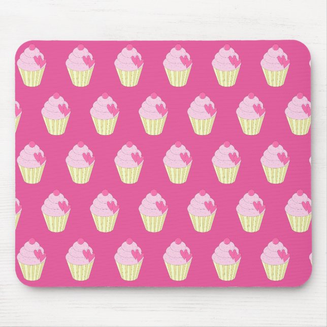 illusima verzierter Cupcake Mousepad (Vorne)