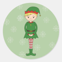 illusima Weihnachtsjunge Elf Schneeflocken Grün