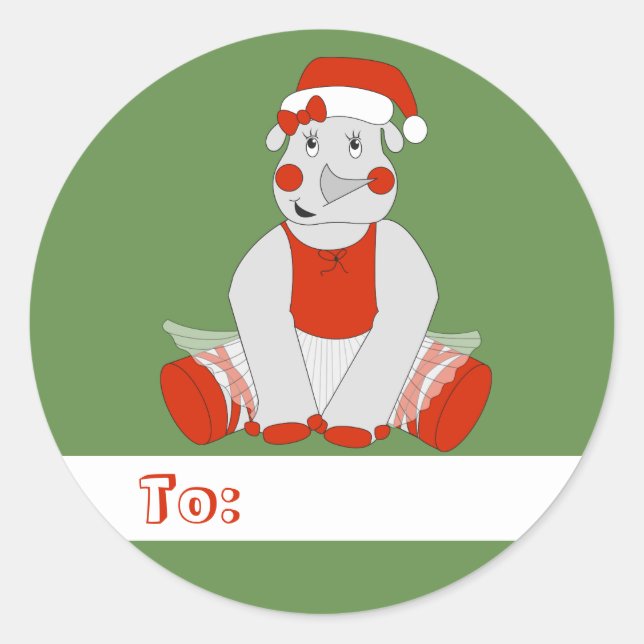 illusima Weihnachtsklassiker Runde Aufkleber Tags (Vorderseite)