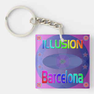 "ILLUSION Barcelona" Schlüsselanhänger! Schlüsselanhänger
