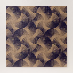 Illusion der optischen Kreise: Nahtlos geometrisch Puzzle