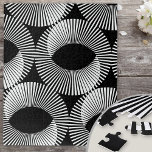 Illusion der schwarzen und weißen Geometrie Puzzle<br><div class="desc">Puzzle aus schwarzem und weißem Puzzle. Das Puzzle hat einen soliden schwarzen Hintergrund mit einem weißen geometrischen Domino,  optische Täuschung Design. Ungewöhnlich und schwierig - perfekt,  wenn Sie nach einem der härtesten Puzzle Design Stile suchen.</div>