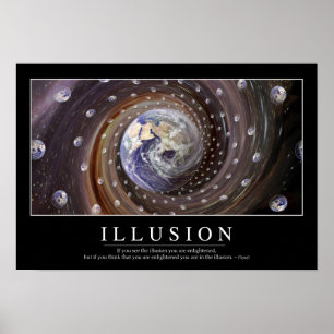 Illusion: Inspirierend Zitat Poster