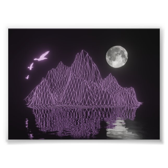 Illusion Retrowave Fotodruck (Vorne)