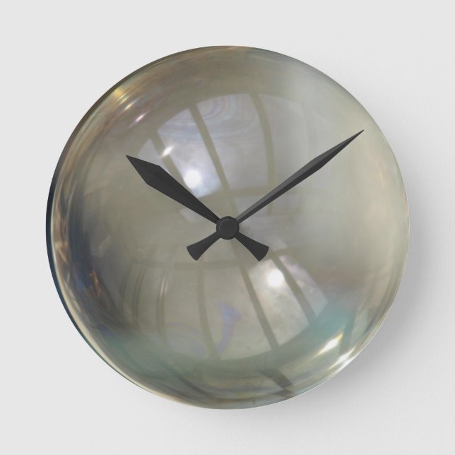 Illusion Soap Bubble Wall Clock #2 Runde Wanduhr (Vorderseite)