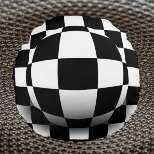 Illusionäre Tiefe Rundes Kissen (Von Creator hochgeladen)