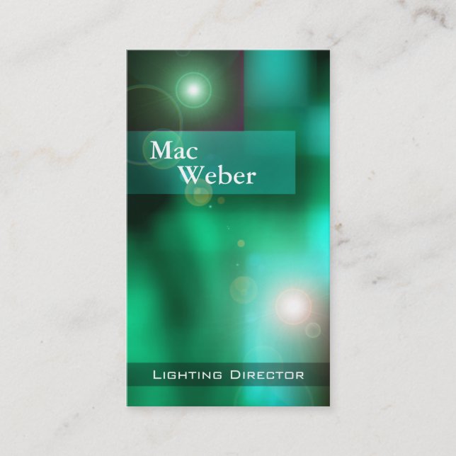 Illusionen - Beleuchtungs-Direktor Tech Lighting Visitenkarte (Vorderseite)
