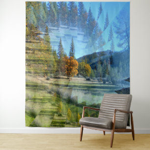 Illusionen in den Bergen...... Wandteppich
