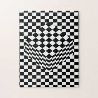 Illusions-Schachbrett Puzzle