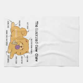 ILLUSTRATED CHOW GESCHIRRTUCH