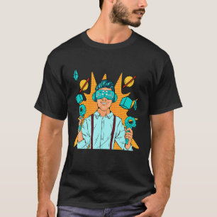 Illustrati zur Virtual Reality-Technologie für coo T-Shirt