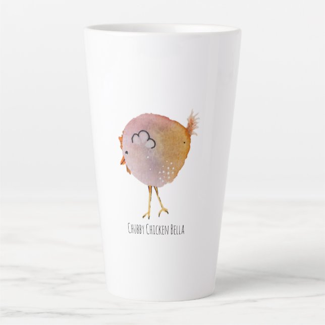 Illustratie chubby chicken Bella Milchtasse (Vorderseite)
