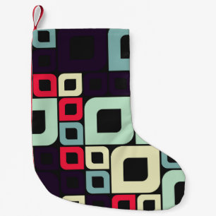 Illustration abstrakter Geometrie, computergestütz Kleiner Weihnachtsstrumpf