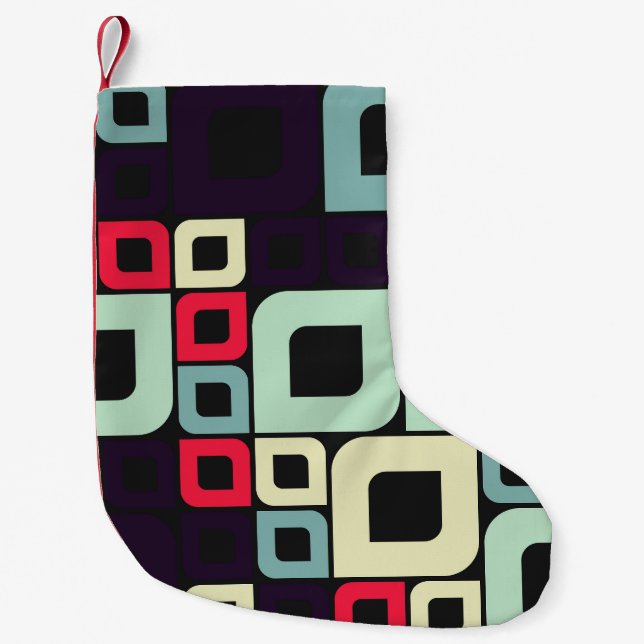 Illustration abstrakter Geometrie, computergestütz Kleiner Weihnachtsstrumpf (Vorderseite)
