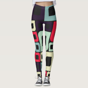 Illustration abstrakter Geometrie, computergestütz Leggings
