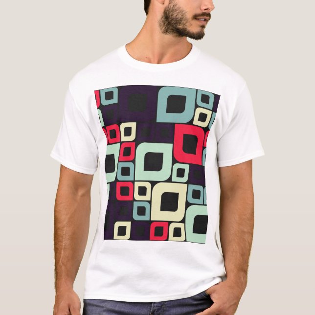 Illustration abstrakter Geometrie, computergestütz T-Shirt (Vorderseite)