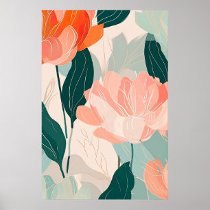 Illustration abstrakter Muster Poster