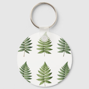 Illustration alter botanischer Farnblätter Schlüsselanhänger