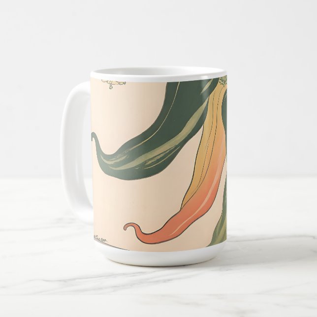 Illustration alter Chili-Pfeffer Kaffeetasse (Vorderseite Links)