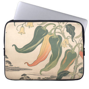 Illustration alter Chili-Pfeffer Laptopschutzhülle