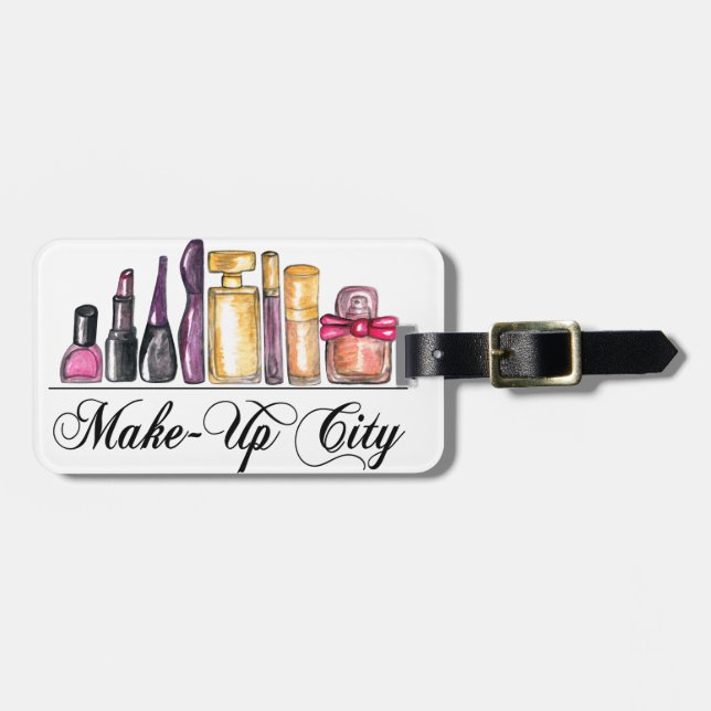 Illustration Aquarellfarben Acrylwand Gepäckanhänger (Vorderseite horizontal)