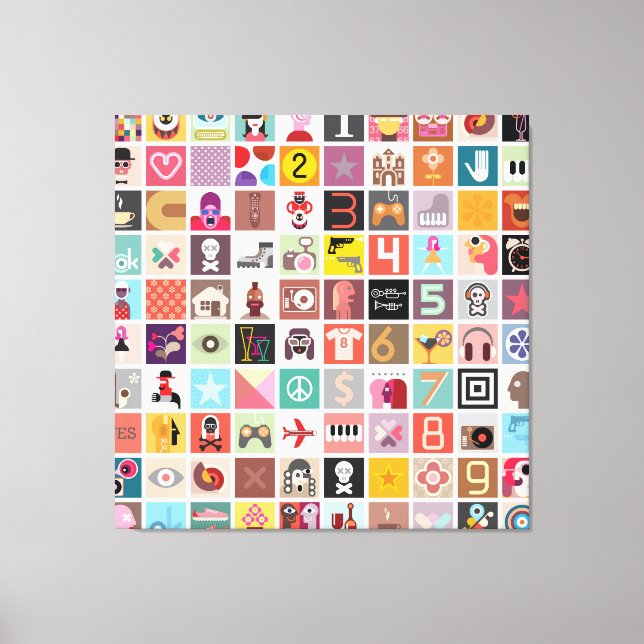 Illustration Art Collage Leinwanddruck (Vorderseite)