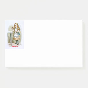 Illustration aus dem Kinderzimmer Alice - Trink ic Post-it Klebezettel