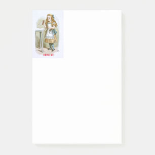 Illustration aus dem Kinderzimmer Alice - Trink ic Post-it Klebezettel