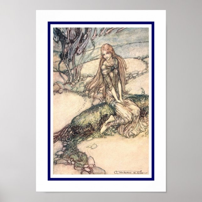 Illustration aus Undine (1909). Poster (Vorne)
