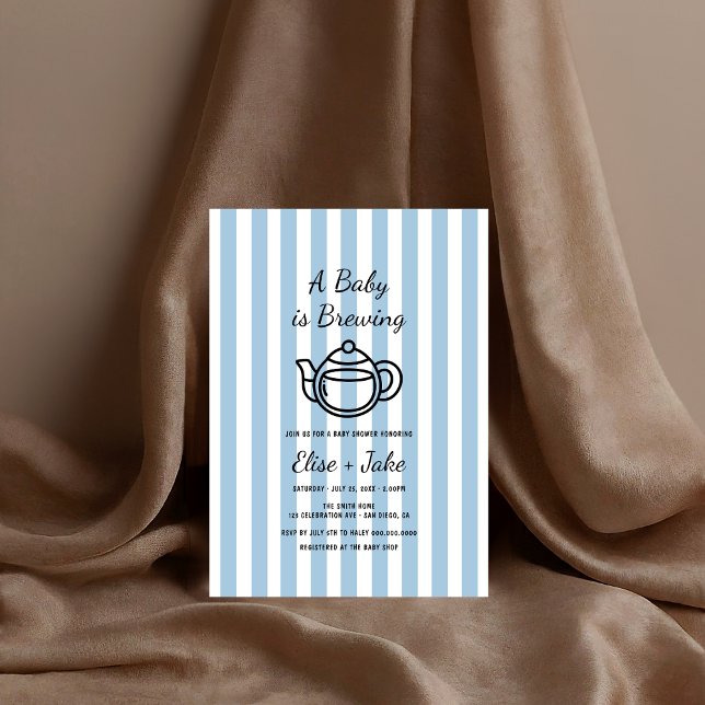 Illustration Baby Dusche Tee Doodle Einladung (Von Creator hochgeladen)