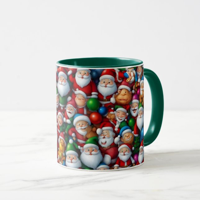 Illustration Cartoon Weihnachtsfeiertage Tasse (VorderseiteRechts)