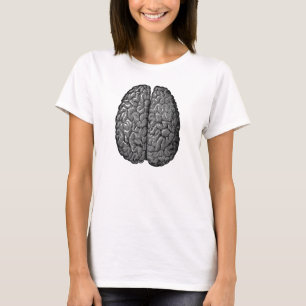 Illustration der Anatomie des menschlichen Gehirns T-Shirt