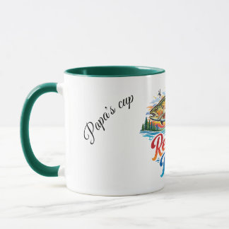 Illustration der Bachforelle mit "Respect the Rise Tasse