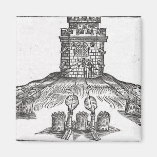 Illustration der Belagerungskriegsführung Magnet