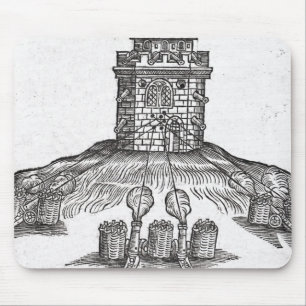 Illustration der Belagerungskriegsführung Mousepad