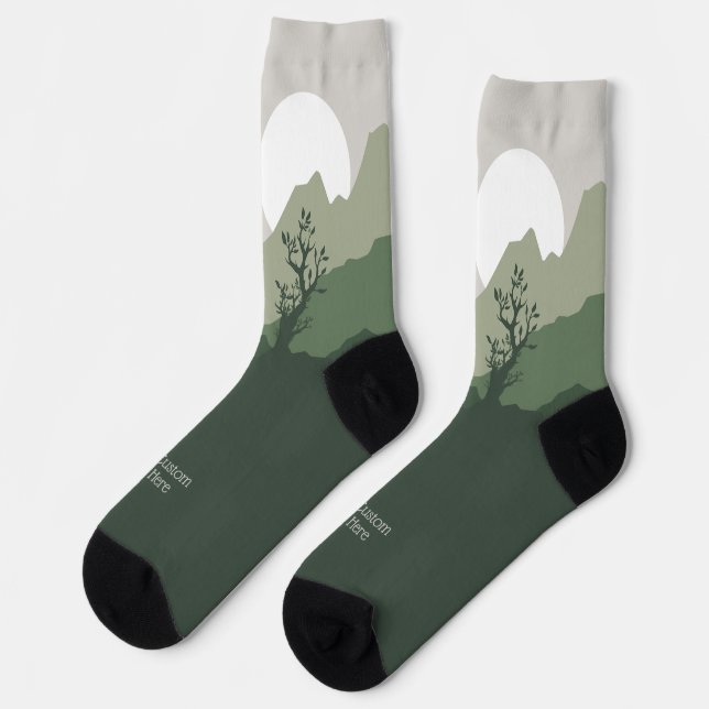 Illustration der benutzerdefinierten Textart Socken (Linkes Detail)