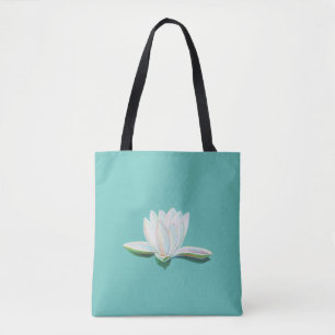Illustration der Blume White Lotus Minze Green